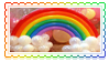 rainbow aesthetic stamp